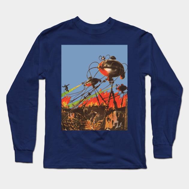 Vintage Science Fiction Long Sleeve T-Shirt by MasterpieceCafe